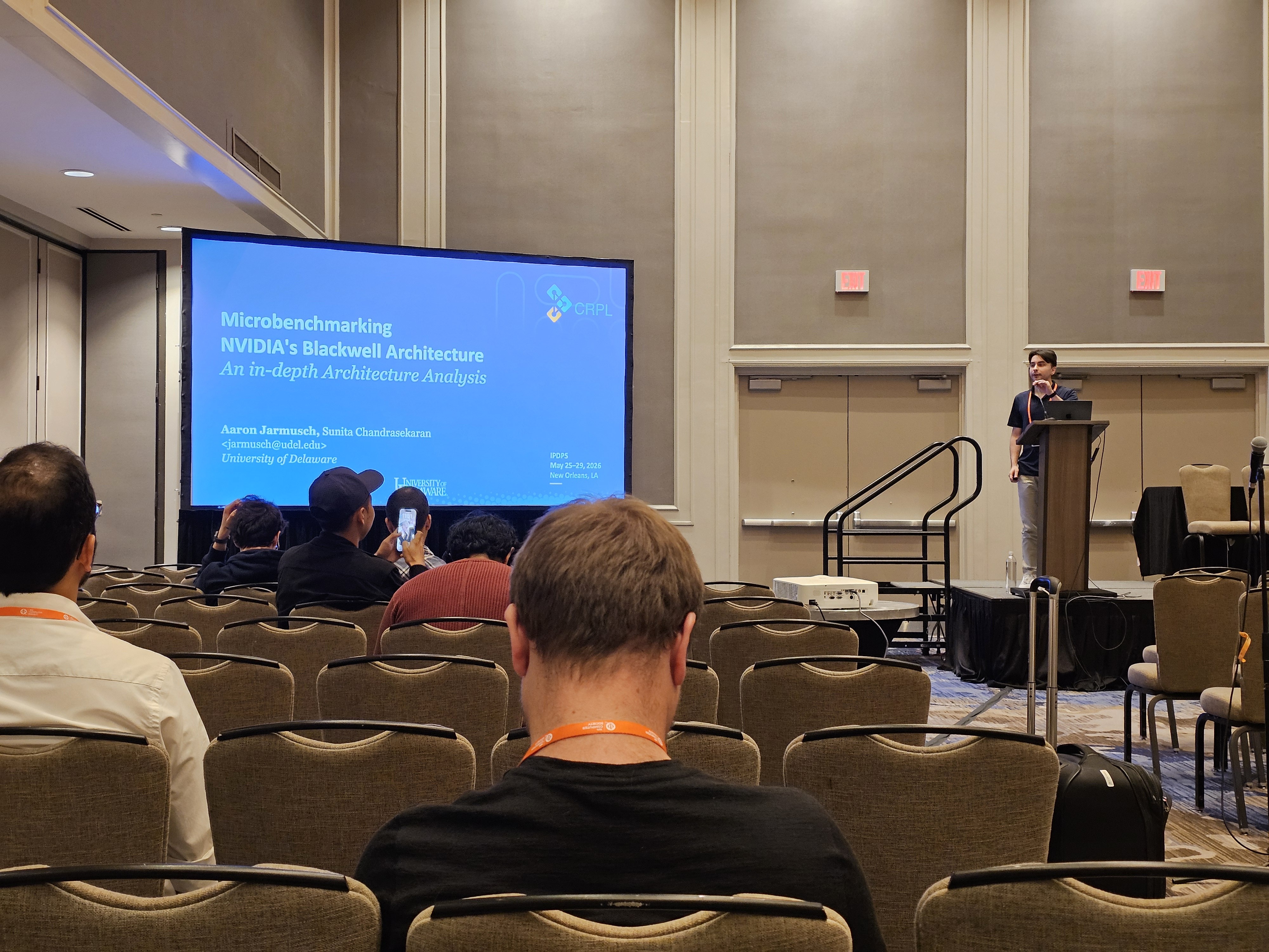 Microbenchmarking NVIDIA's Blackwell Architecture at IPDPS 2026