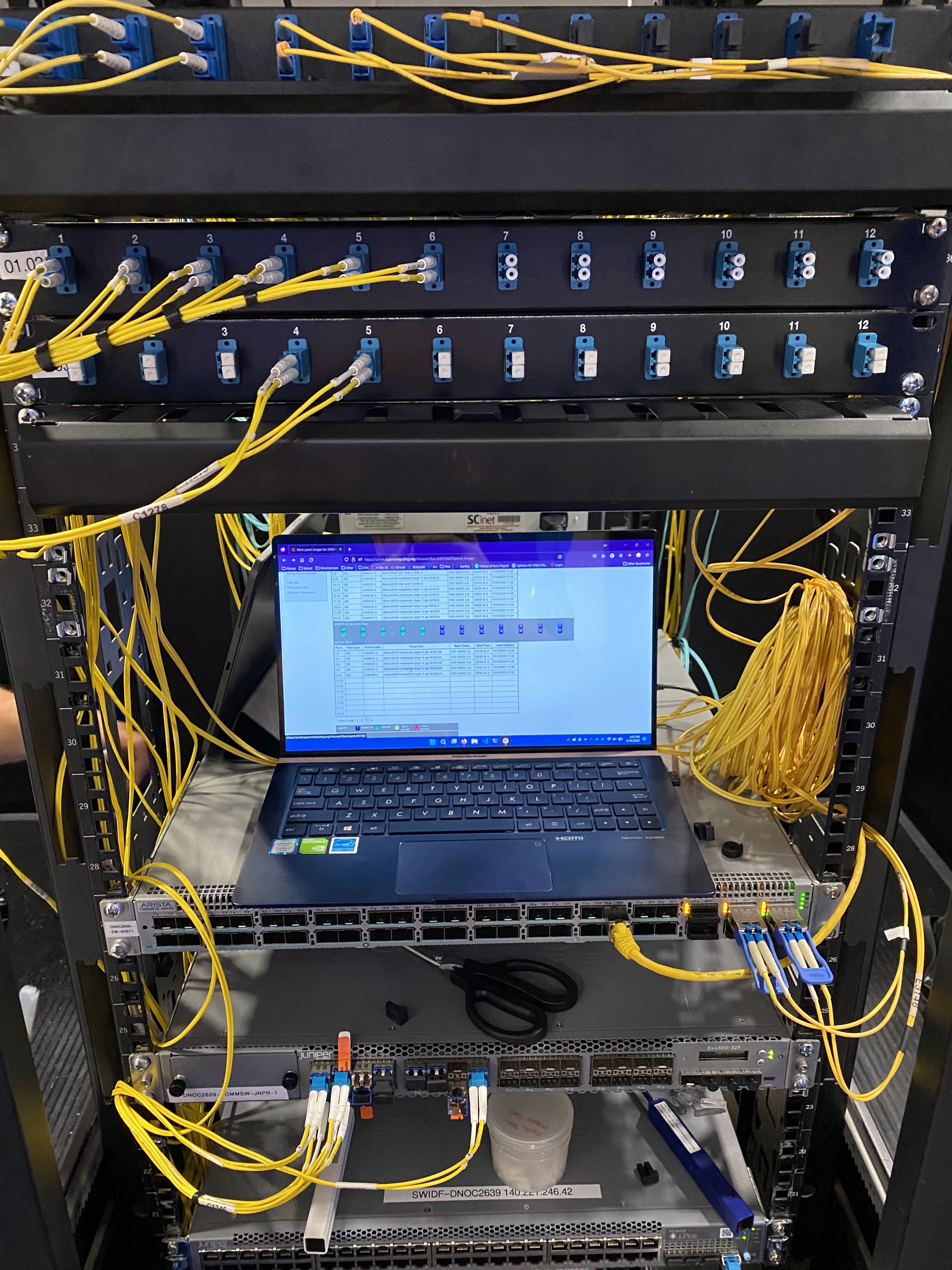 Cleaning and patching cabling for routing